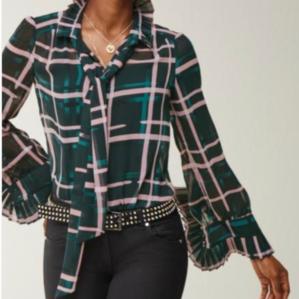 Cabi 3948 Cake Ruffle Blouse XS